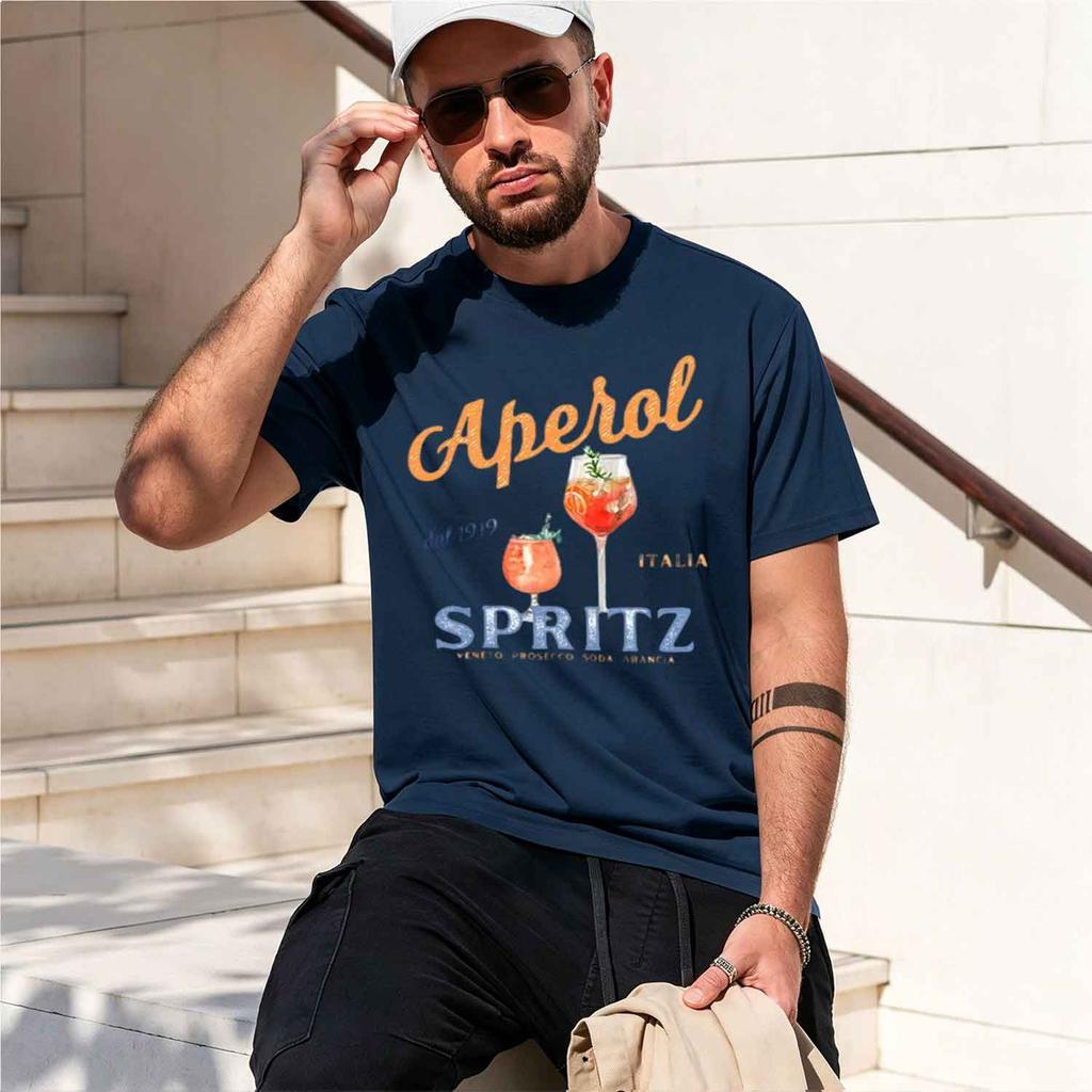 Spritz Tshirt Grh Itan Style T Shirt Italy Summer Grh Tee Breathable Casual Comfortable Printed 2026 New Model Unisexs Shortslee