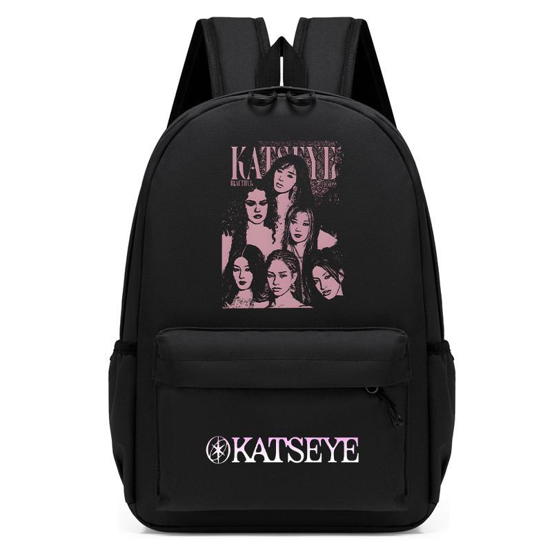 60123-9 Kids Student KATSEYE Printed Backpack School Waterproof Backpacks Bag