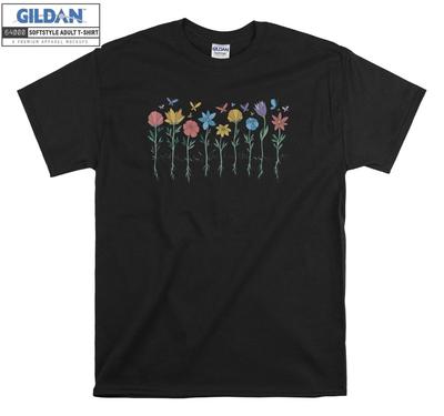 Blommig Botanisk Blommor T-shirt Gåva Hoodie T-shirt Män Kvinnor Unisex A110