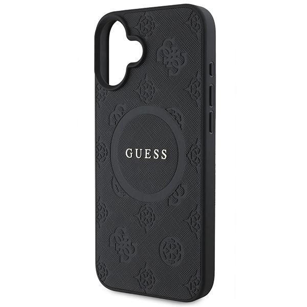 Guess Guhmp16Spsapsmek Iphone 166.1 Czarny/Black Hardcase Saffiano Peony Classic Logo Magsafe