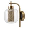 Vintage Wall Sconce Light with Glass Lamp Shade Industrial Indoor Lamp Fixture for Hallway Bedroom