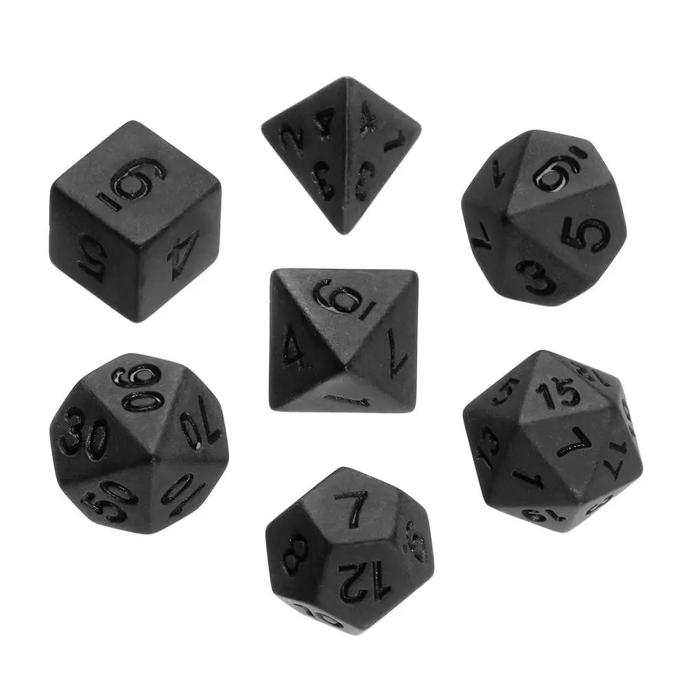 7Pcs/Set Polyhedral Dice Set Game Dice For Trpg Dnd Accessories Polyhedral Dice For Board Card Game Math Games