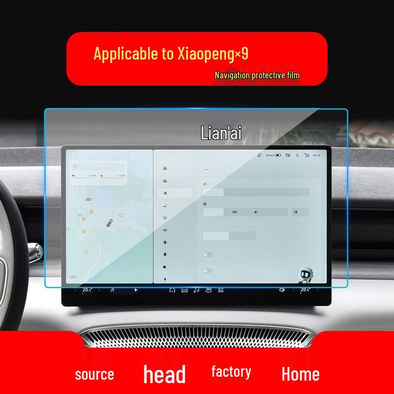 Compatible with Xpeng G3, P7, P5, X9: Navigation Film, Central Control Film, Instrument Panel, Protective Interior Film.