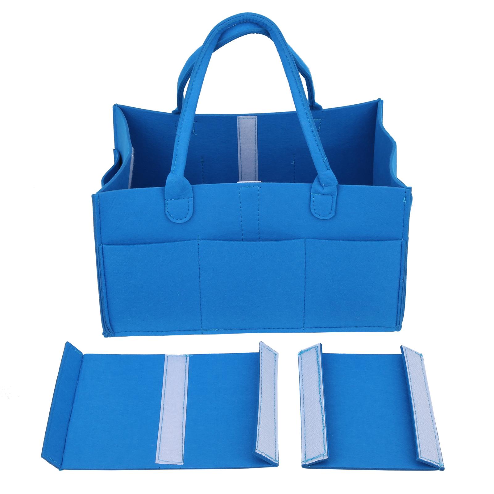 

Органайзер для детских подгузников, несколько отделений, сумка для мамы, войлок, дорожный держатель для косметики синий