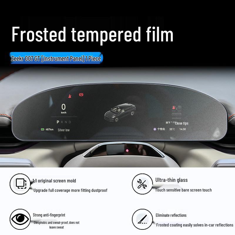 Zeekr 007 GT Dashboard Screen Protector: Central Control & Navigation Tempered Film Car Accessory