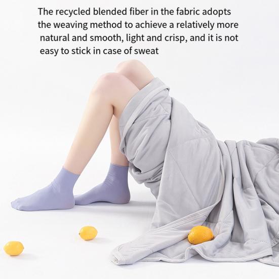 Cooling AC Sleep Blanket 3 Layers Summer Blanket Absorbs Heat Prevents Night Sweats Lightweight Heat Dissipation Portable Sofa Living Room Blanket