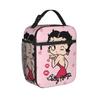 Pink Kiss Cute Girl B-Betty Boops Insulated Lunch Bags Thermal Bag Reusable,Lunch Container Large Tote Lunch Box Food Bag