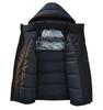 Men's Waterproof Cold-Resistant Down Jacket - 90% White Duck Down, Winter Casual Thickened Workwear, Trendy Design