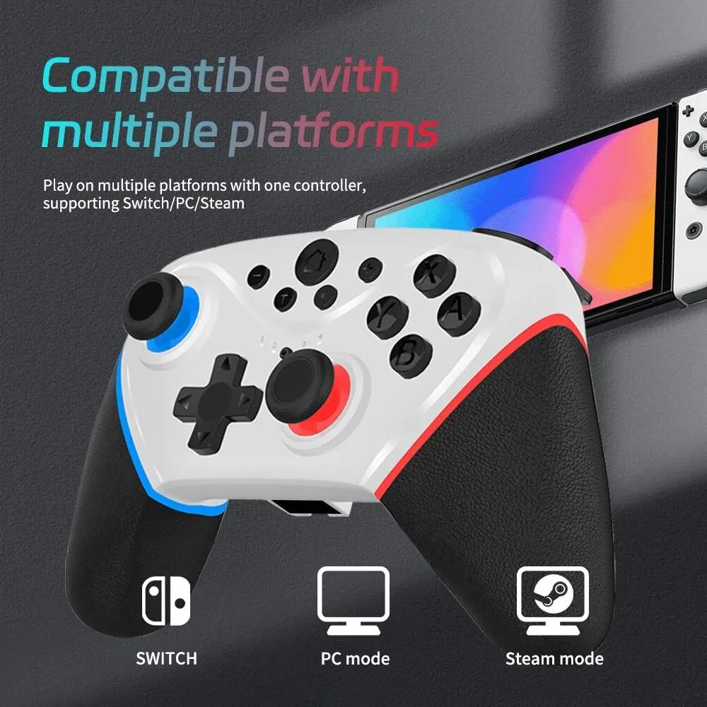 Wireless Switch Controller Compatible with Switch/Lite/OLED Remotes Multi-platform Support with Acceleration, Wake-up Function