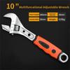 Adjustable Wrench Stainless Steel Universal Spanner Bathroom Wrench Household Large Open High Quality Plumbing Repair Tool