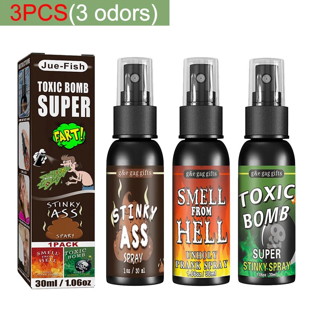 30ml Gaz Şakası Spreyi Şaka Plastik Sıvı Gaz Şakası Parti Malzemeleri Kötü Kokulu Gaz Yetişkinler Çocuklar İçin Toksik Olmayan Cadılar Bayramı Komik Oyuncaklar