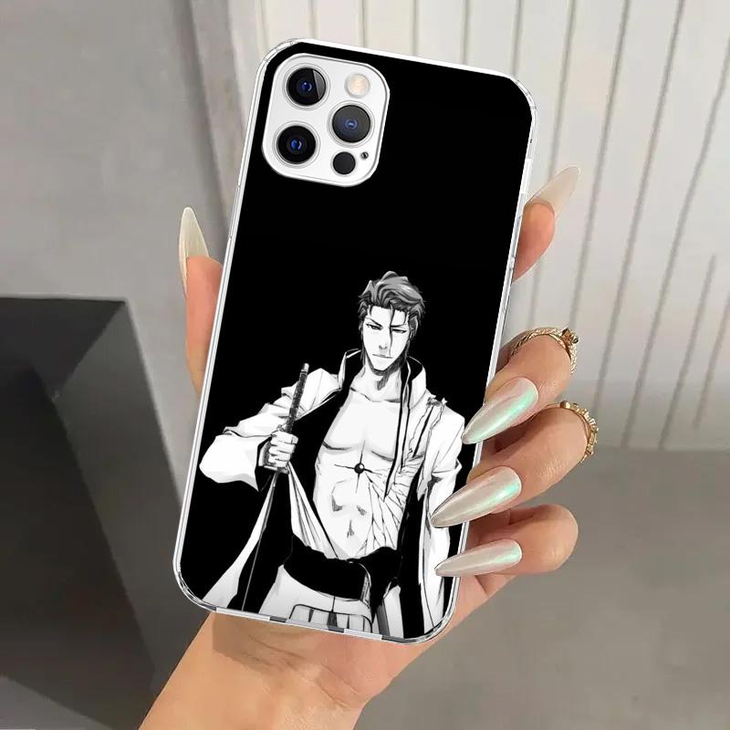Bleach Aizen Sousuke Phone Case for Iphone 17 Air 16 15 Plus 14 13 Mini 12 11 Pro Max 16E 7 8 SE 2020 Soft Funda Print Shell 16