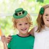 1pcs Saint Patricks Day Top Hat Holiday Green Caps Dress-up Costume for Irish Festival Party and Tree Topper Accessory Props