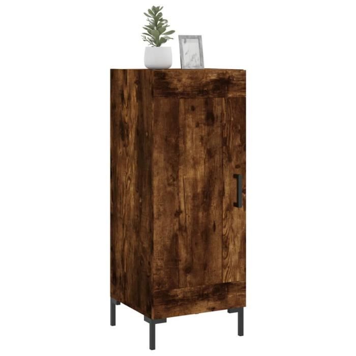 VidaXL Buffet Smoked Oak 34.5x34x90 Cm Engineered Wood 830449