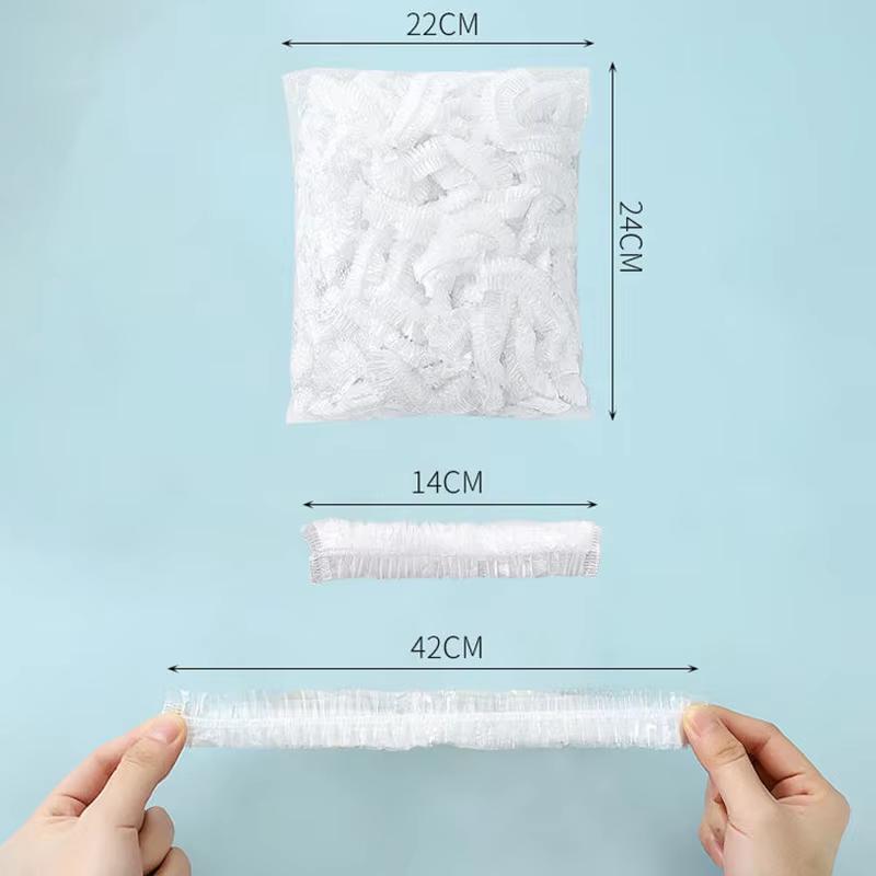 100/300pcs Disposable Fresh-keeping Film Cover No Odor Household Food Grade Fresh-keeping Bowl Cover PE Fresh-keeping Film