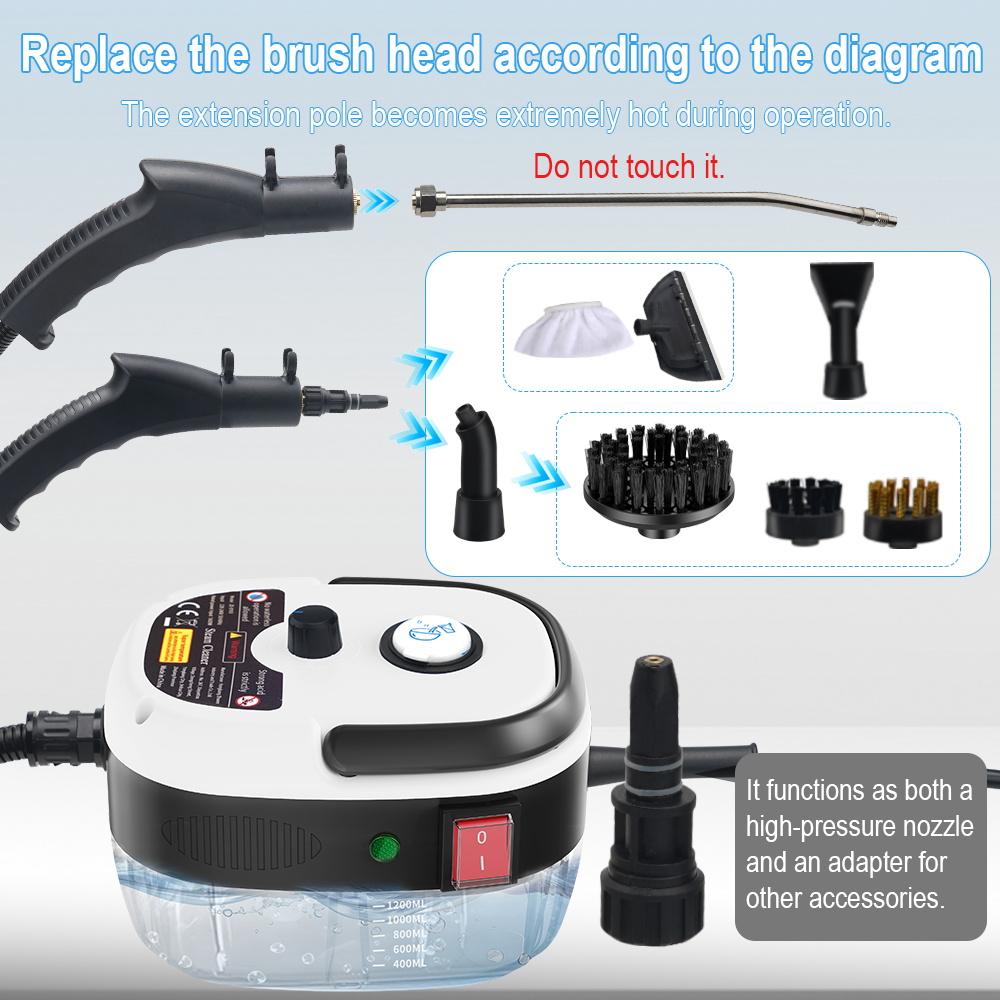 Pressure Portable Handheld Cleaner Air Conditioner Kitchen Car Hood Steam Cleaning Machine Household High