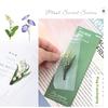 6 Stück Pflanzen Flüstern PVC Lesezeichen Set Natur Pflanzen Blumen Transparent Markierer Seite Notizhalter Schule Lesen Geschenk