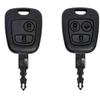 Moda TPU Araba Uzaktan Kumanda Anahtar Kılıfı Kapak Kabuk Peugeot 106 107 206 207 306 307 406 407 için Citroen C1 C4 Koruyucu Aksesuarlar