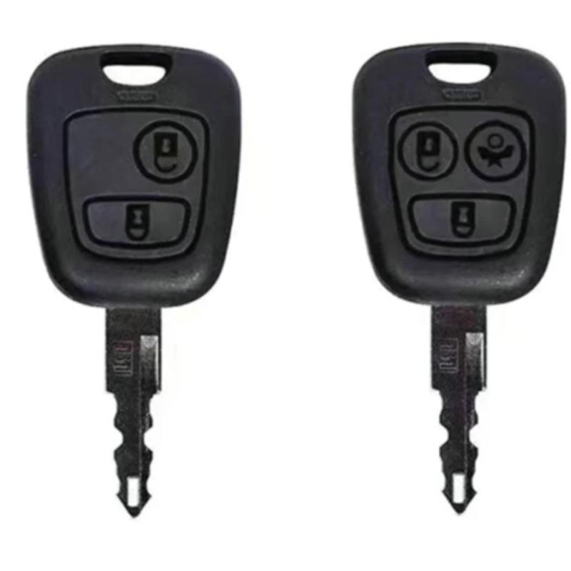 Moda TPU Araba Uzaktan Kumanda Anahtar Kılıfı Kapak Kabuk Peugeot 106 107 206 207 306 307 406 407 için Citroen C1 C4 Koruyucu Aksesuarlar