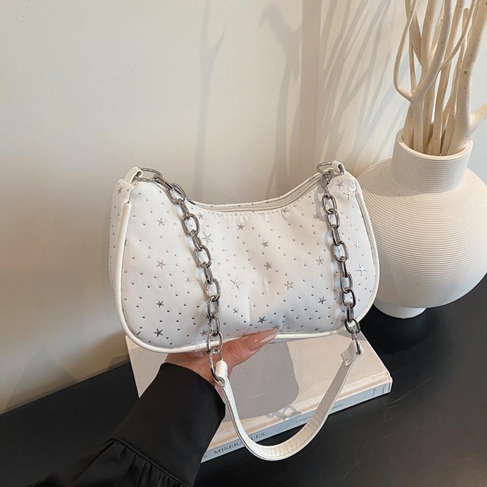 Fashion Lightweight Shoulder Bag Large Capacity with Chain Crossbody Purse Women Handbag