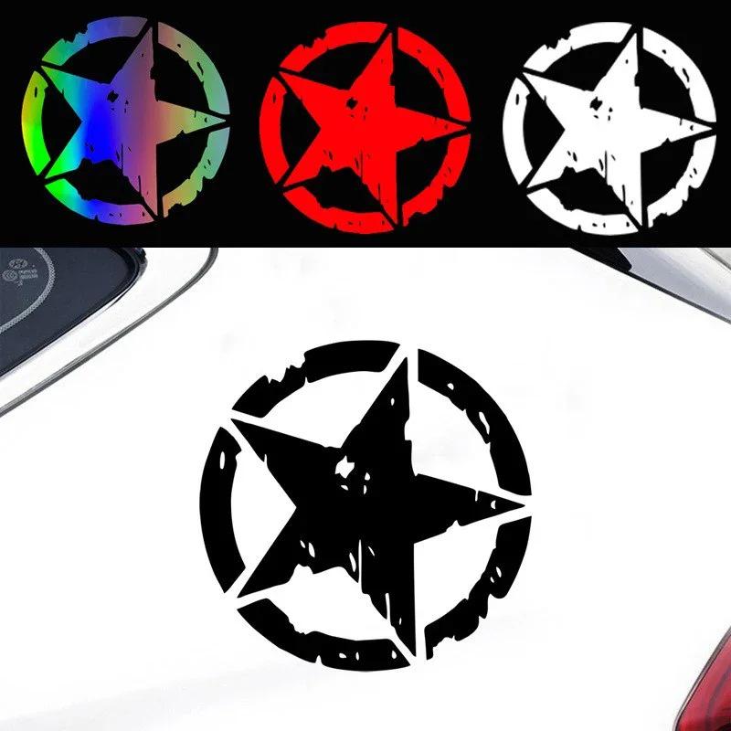 Adesivo per Auto Stella a Cinque Punte Americana: Adesivo Decorativo Personalizzato A130