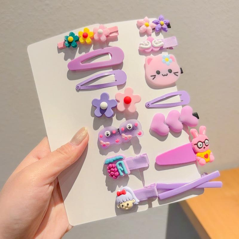 

2024 Красочные заколки-уточки для девочек - Милые заколки для боковых прядей и непослушных волос, Детские головные уборы