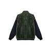 Adidas Originals Trefoil Adv Sherpa Jacket Colorblock Stand-Collar Sport Coat Men Outerwear Green GV0927