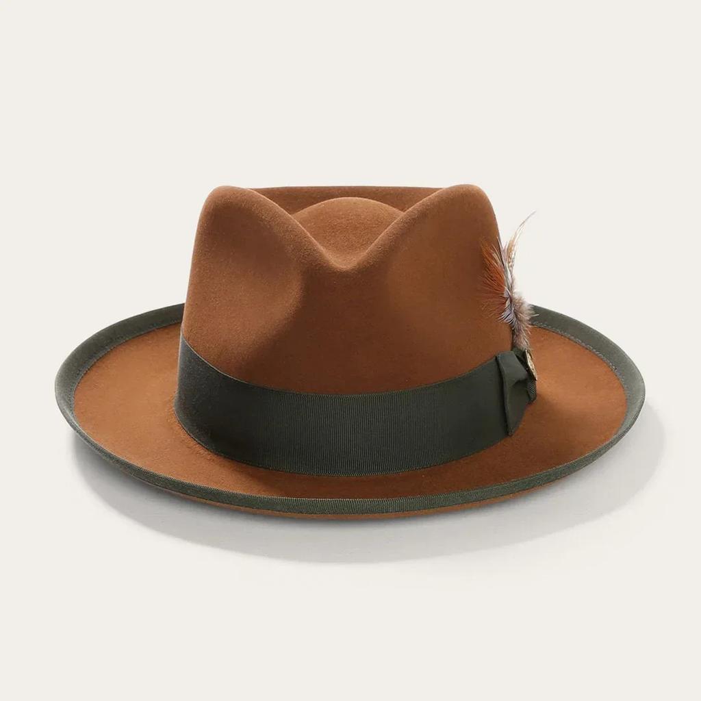 Factory Direct Fashion Fedora Hat, Ribbon Decorative Wool Top Hat, Pure Wool Felt Hat