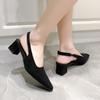 Fashion Woman Pumps Solid Slingback Sandals Female Office Women's High Women's High Heel Sandals