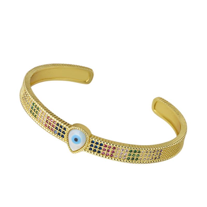 Water Drop Devil's Eye Open Bracelet Fashion Open Retro Bracelet