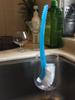 Long-Handled Nylon Cleaning Brush - Powerful Stain Remover for Kitchen, Plastic, Daily Use, Colorful Design.