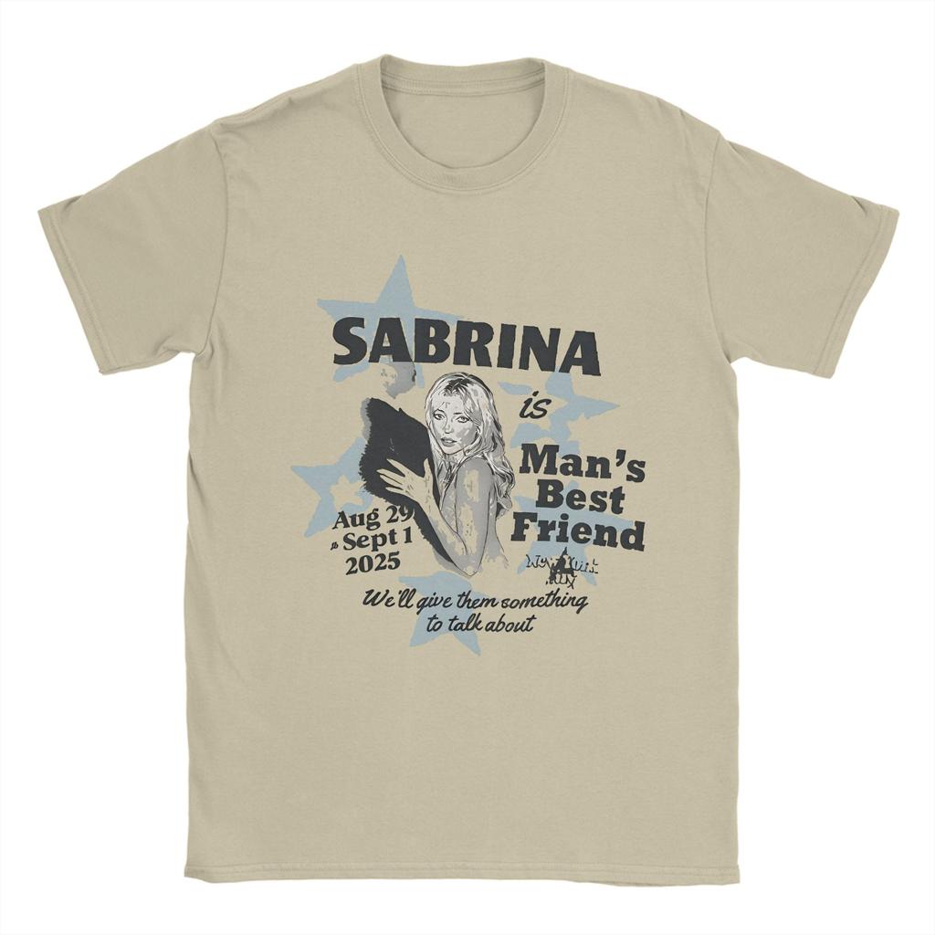 Sabrina Carpenter 2025 Nové album Man's Best Friend Tričko pro muže ženy Graficky potištěná trička 100% Bavlna Oblečení
