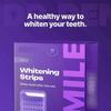 Strisce Sbiancanti Denti Viola Formula Delicata Per Uso Quotidiano Sicuro per lo Smalto Effetto Sbiancante Istantaneo Per Denti Sensibili