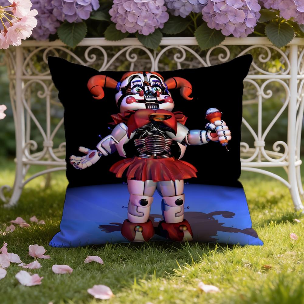 Anime F-Five N-Nights At Freddy's Cushion Cover Home & Car Dual-Scene Pillow Cover: Reversible for Premium Comfort