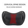 מכשיר לעיסוי ביתי לרכב גב שחור כרית כרית עיסוי שיאצו לעיסוי חשמלי להקלה על כאבי צוואר