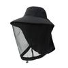 Fashion Unisex Foldable Mosquito Hat With Hidden Net Mesh Repellent Insect Bee Protection Casual Outdoor Sunscreen Fishing Cap