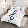 Rainbow Notes Pattern 3D Printed Duvet Cover Set Abstract Art Colorful Style Quilt cover set Soft Comfortable Luxury Bedding Set