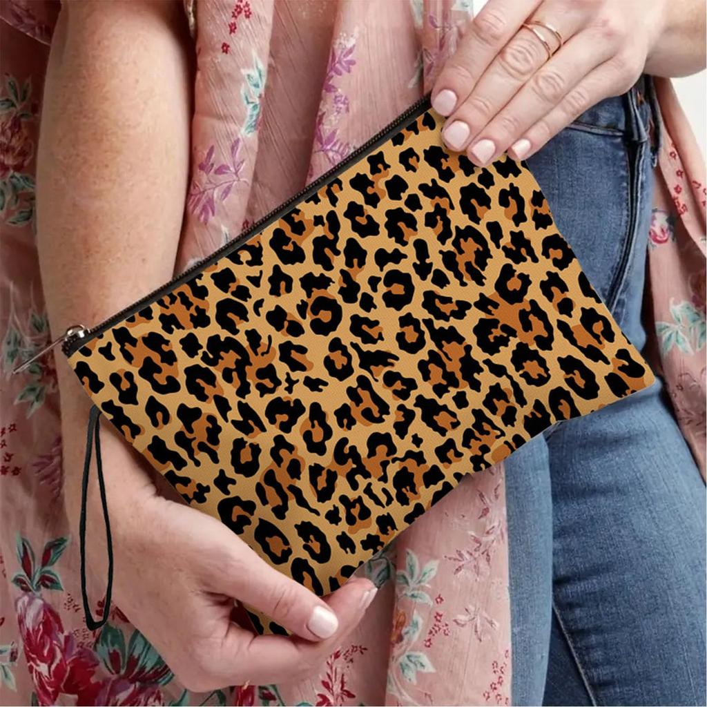 Yodilala Character Pouch This lightweight pouch is perfect for and Leopard 3-Piece Set cute, shopping, dining, dates. design.