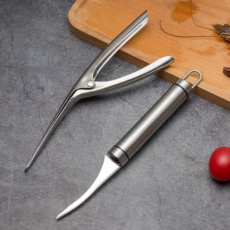 Baizien Stainless Steel Multi-Function Shrimp Knife
