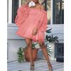 Women Dress Casual Slash Neck Women Mini Dress Off Shoulder Elastic Low Cut Dress Short Dress for Dating