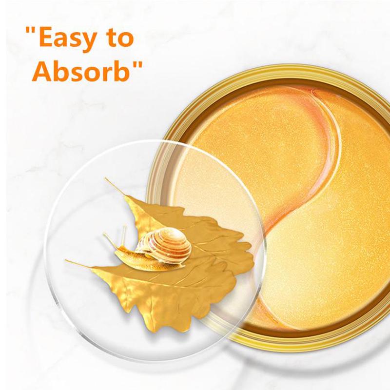 Golden Snail Hydrating Eye Mask 60pcs Hydrating Moisturizing Eye Mask Refreshing Skin Care