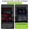 Flexible RGB Dynamic Demon Eye Light USB Pixel Panel Creative Truck Devil's Eye Light  Car Decor
