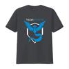 Maglietta Vintage Blu Simbolo Team Mystic per Uomo Fan Divertente Poke Go Saggezza Lavata Comoda Alla Moda Unisex Versatile