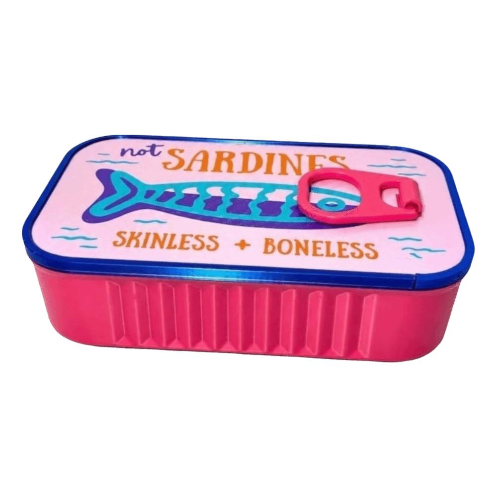 Scatola Portagioie in Stagno di Sardine Stampata in 3D Organizer Espositore per Gioielli Durevole Scatola Regalo