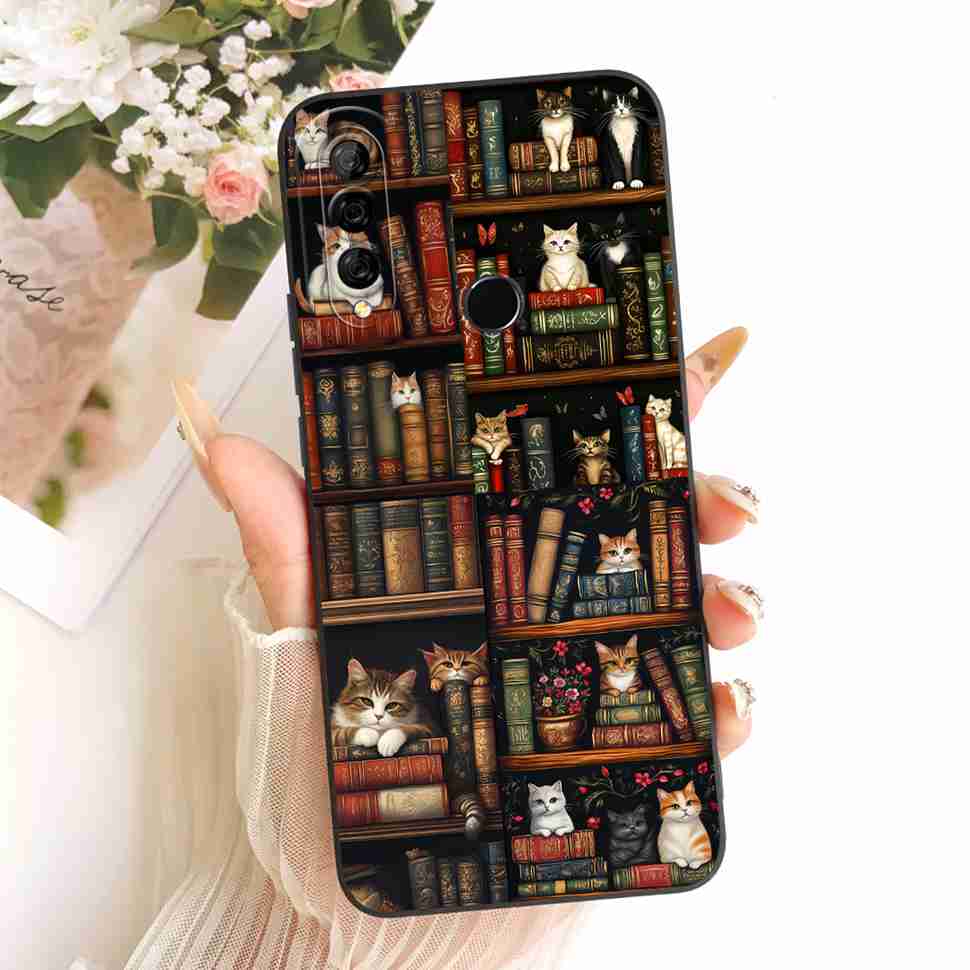 Cute Cartoon Cover For Huawei P30 lite Case 6.15" P30lite Soft Silicone Phone Case For Huawei Nova 4e Nova4e Matte Back Cover