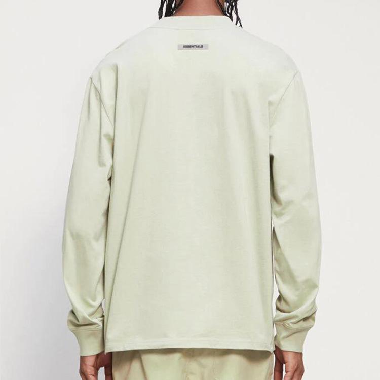 Fear of God Essentials Fleece Crewneck Sweater With Long Sleeves Unisex Sweater Sage-Green FOG-FW20-303