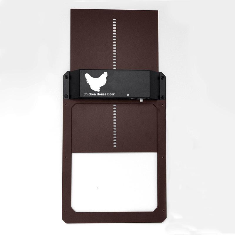 Automatischer Hühnerstall-Türöffner, batteriebetriebene Lichtsensorsteuerung, wasserdichtes Zubehör für Haustierklappen, Upgrade des ABS-Haustors
