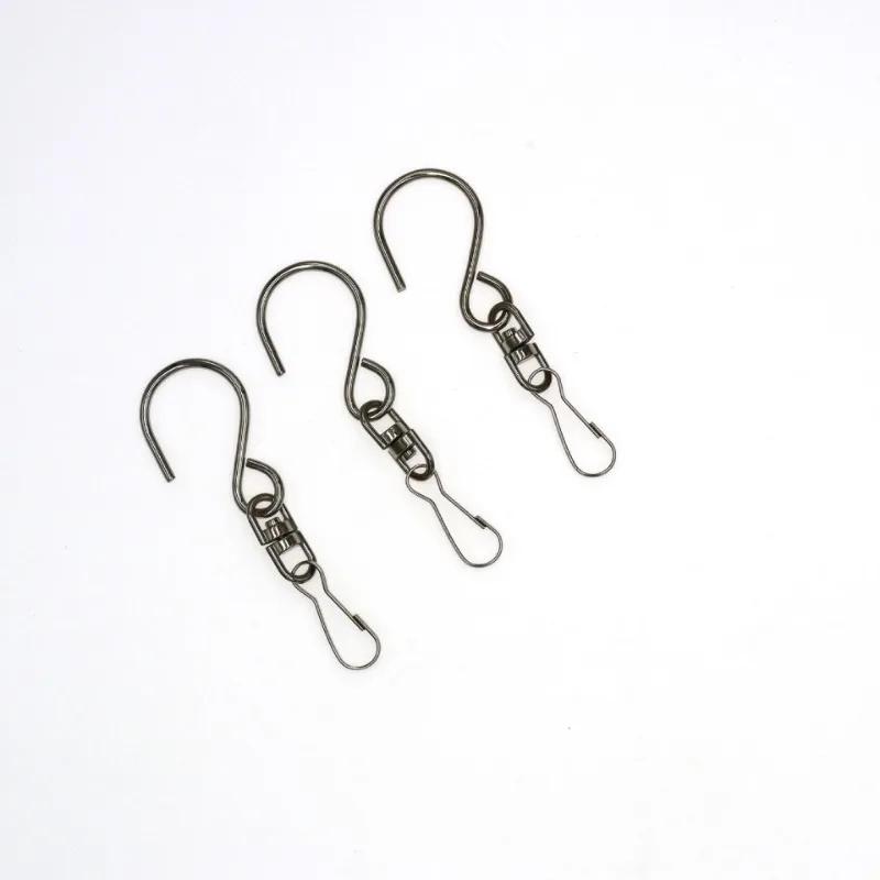 8Pcs for Hanging Wind Spinners Wind Chimes Crystal Twisters Party Tools Swivel Hooks Clips Kitchen Bedroom Rotating S Hooks