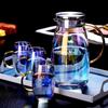 Home Colorful Cold Water Bottle Large Capacity High Borosilicate Glass Tea Set Cooler Teacups Water Cup Mugs
