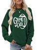 Women's Game Day Rugby Heart Long Sleeve Hoodie - Autumn/Winter Comfort